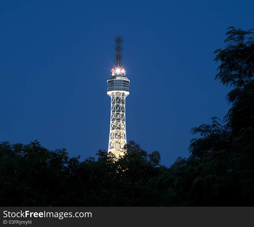 Look-out tower in Prague