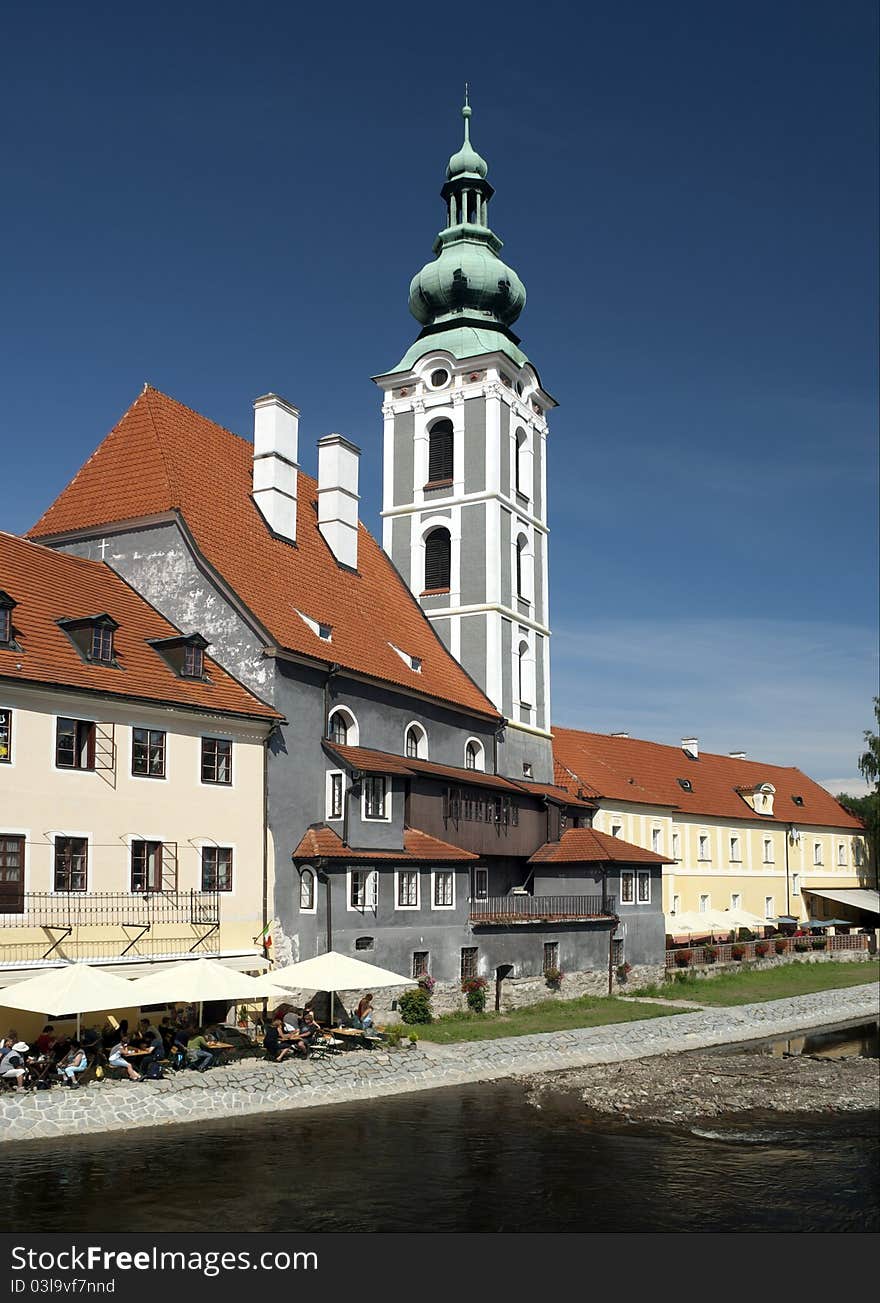 Historic town of Cesky Krumlov. Historic town of Cesky Krumlov