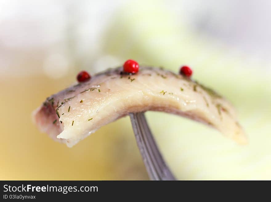 Fresh Matie,Young Herring with Peppercorn