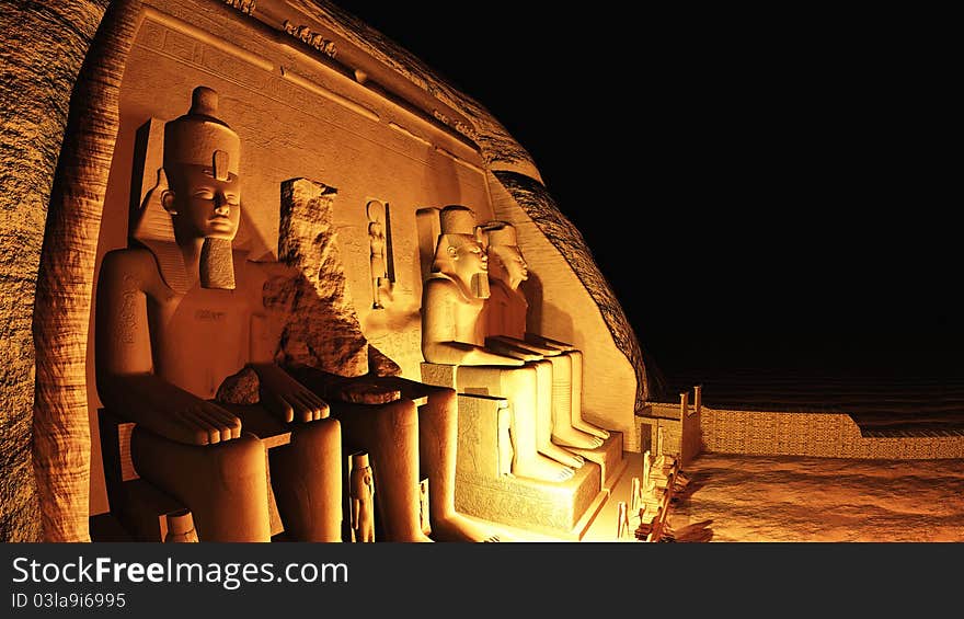 The image of Abu Simbel