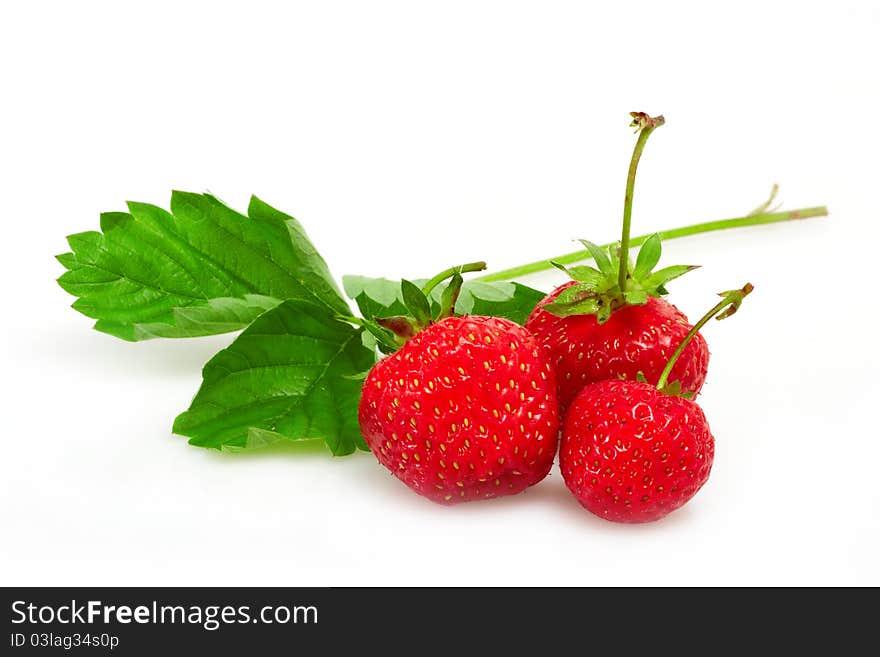 Strawberry isolated on white background