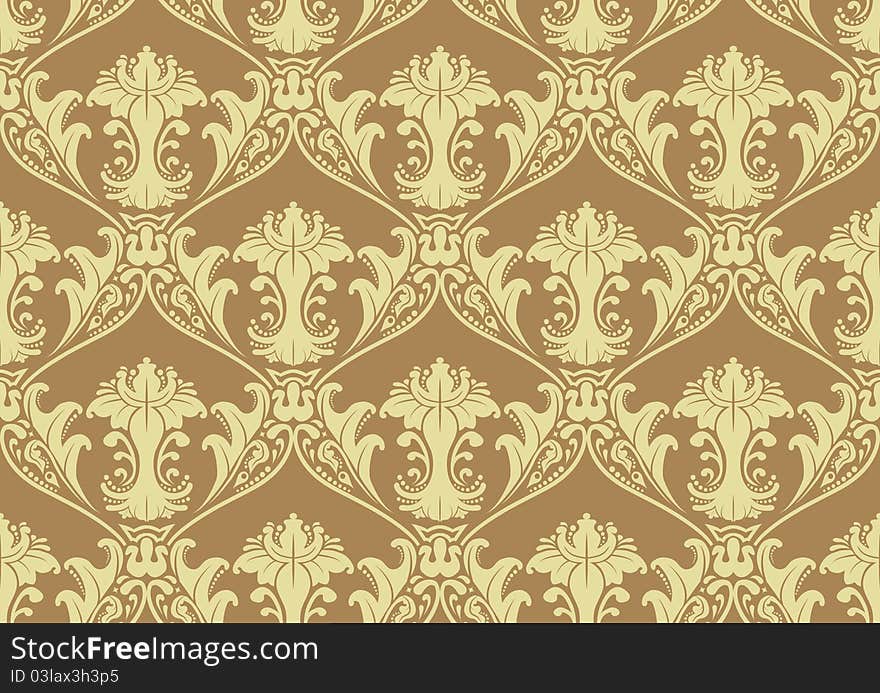 A  illustrated tileable seamless pattern. A  illustrated tileable seamless pattern.