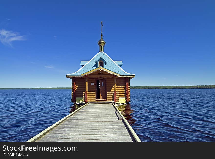 Vazheozersky Holy Transfiguration Monastery, Russia. Bathhouse