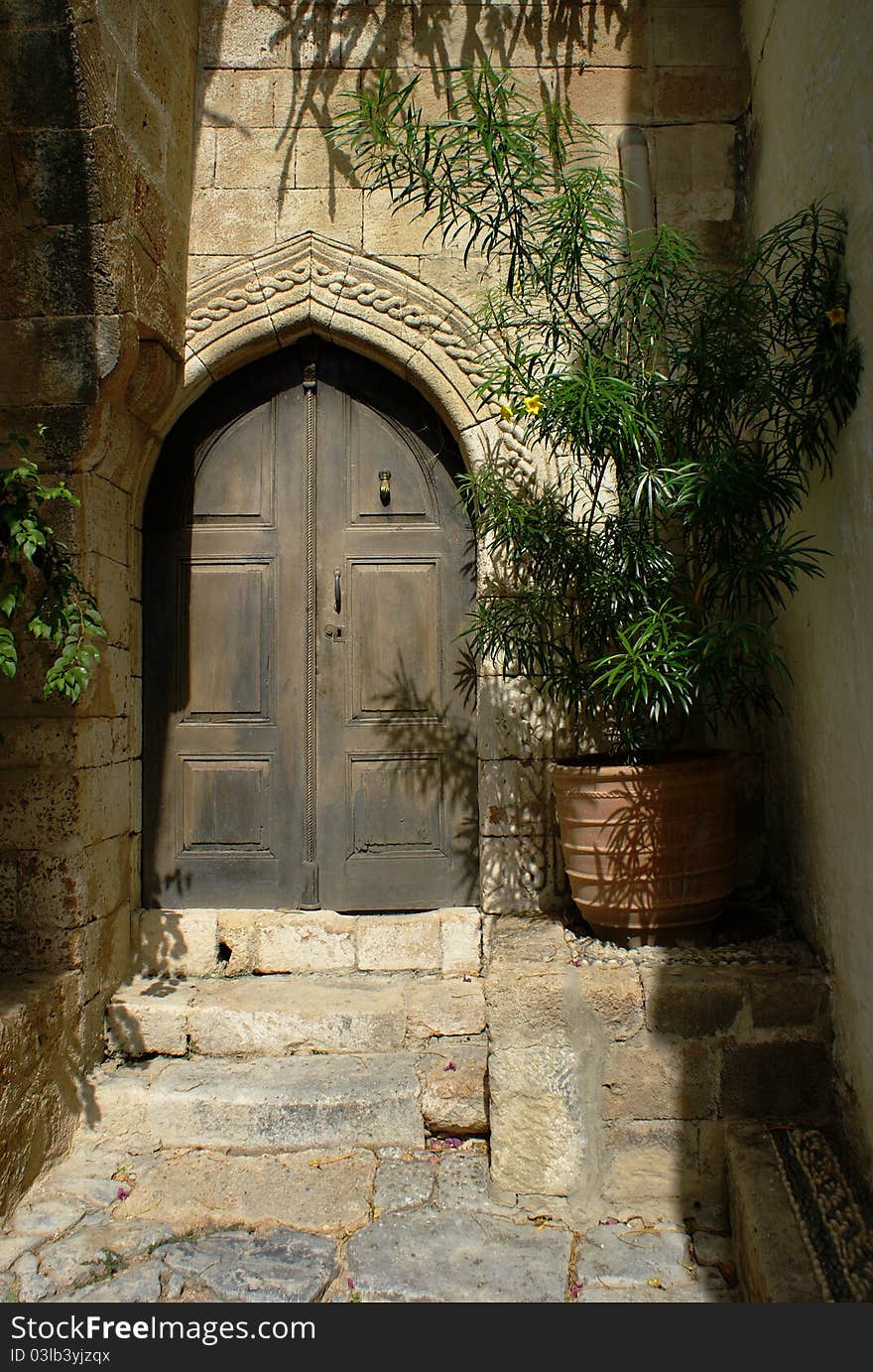 Old gateway in Lindos