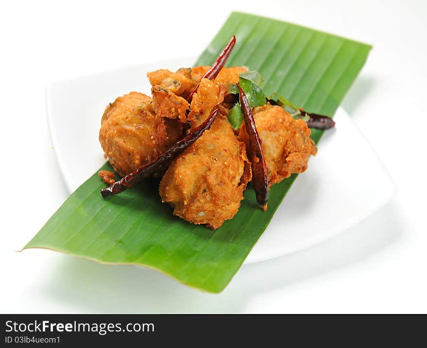 Fried chicken with red pepper. Fried chicken with red pepper