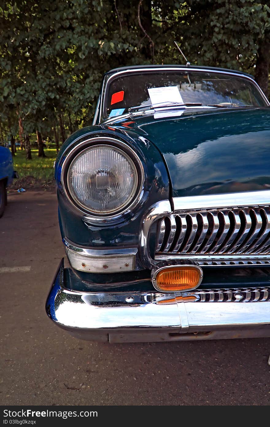 Retro car on the exhibition