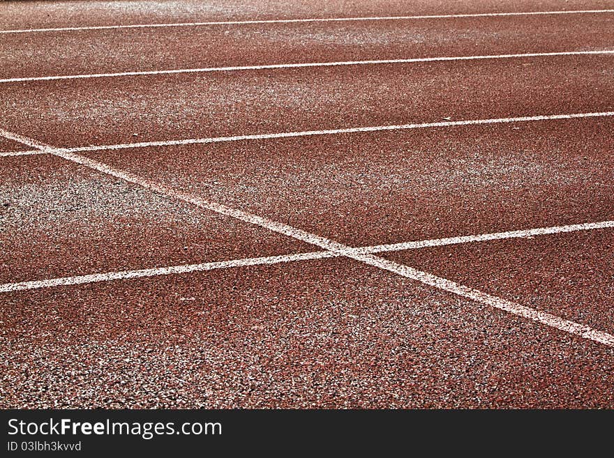 Empty Running Track