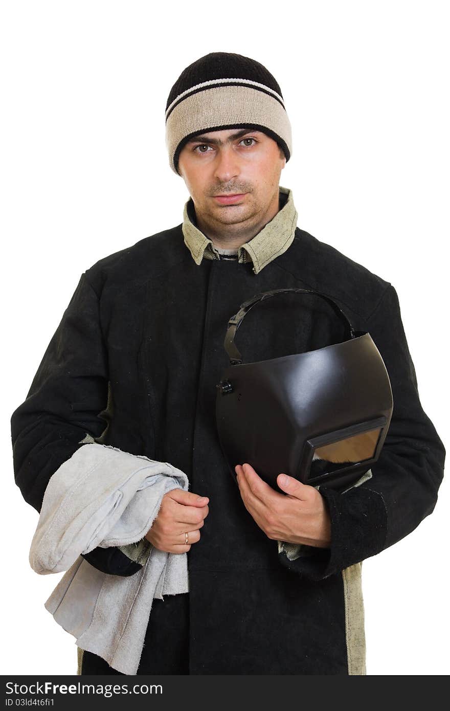 Welder on a white background.