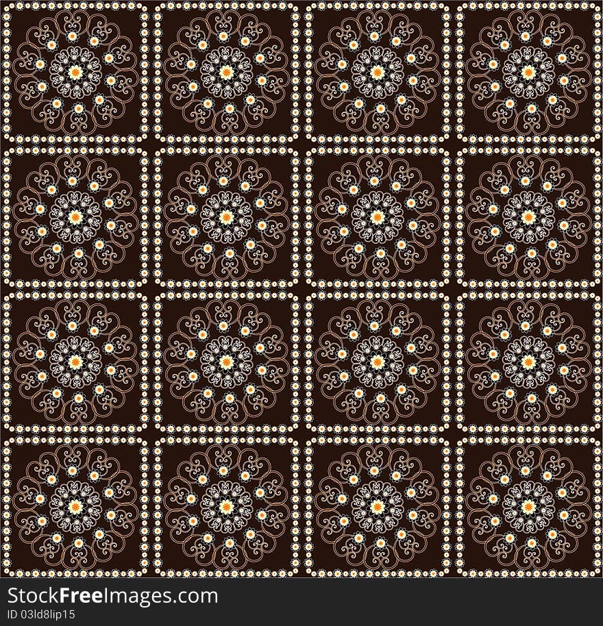 Pattern with flower seamless texture