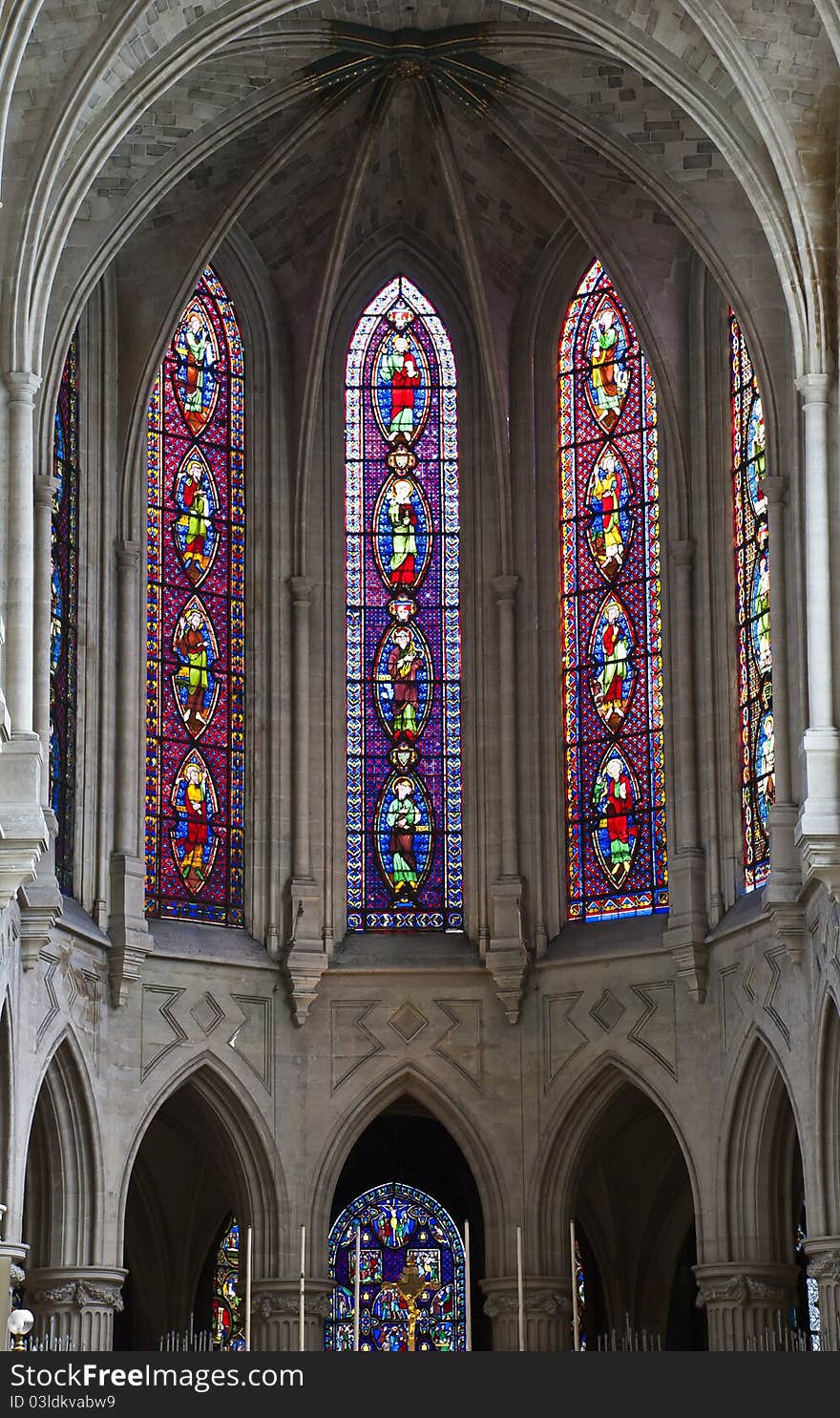 The shot was taken inside of the Church of Abbey of Saint-Germain the oldest church in Paris, France. The shot was taken inside of the Church of Abbey of Saint-Germain the oldest church in Paris, France