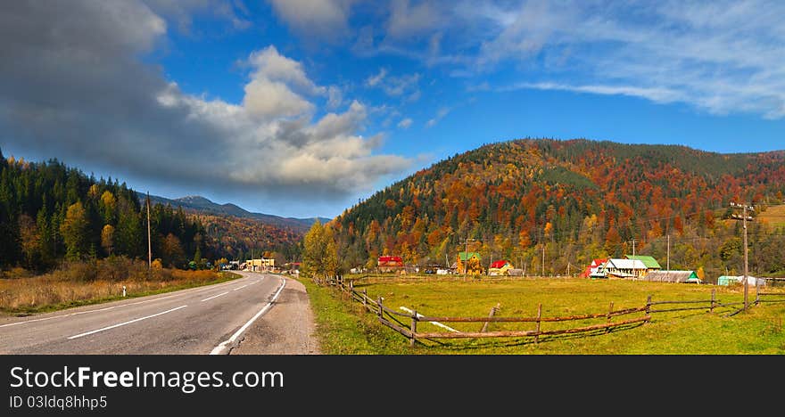 Colorful autumn landscape