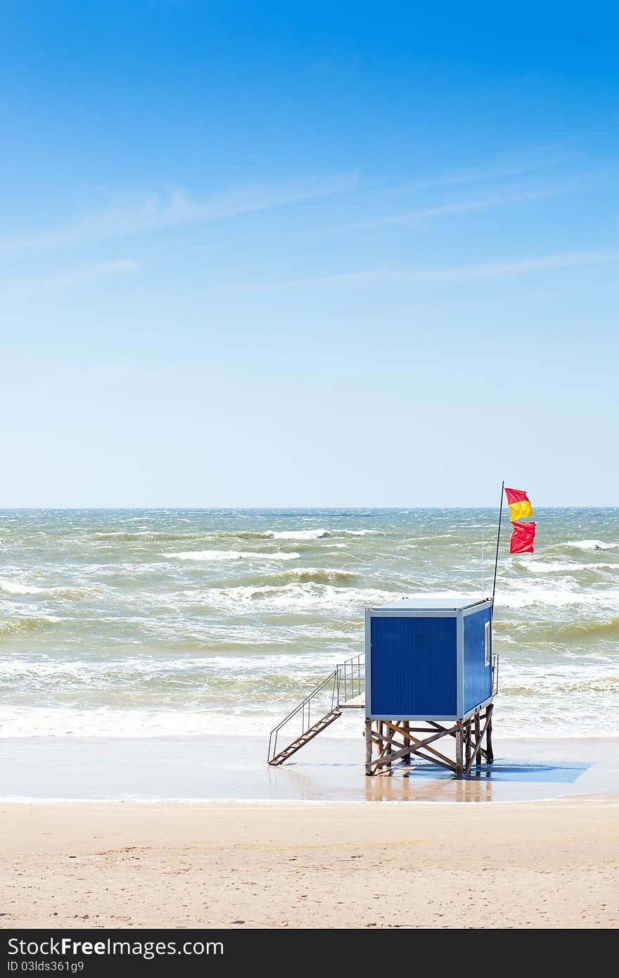 Beautiful beach and blue sky