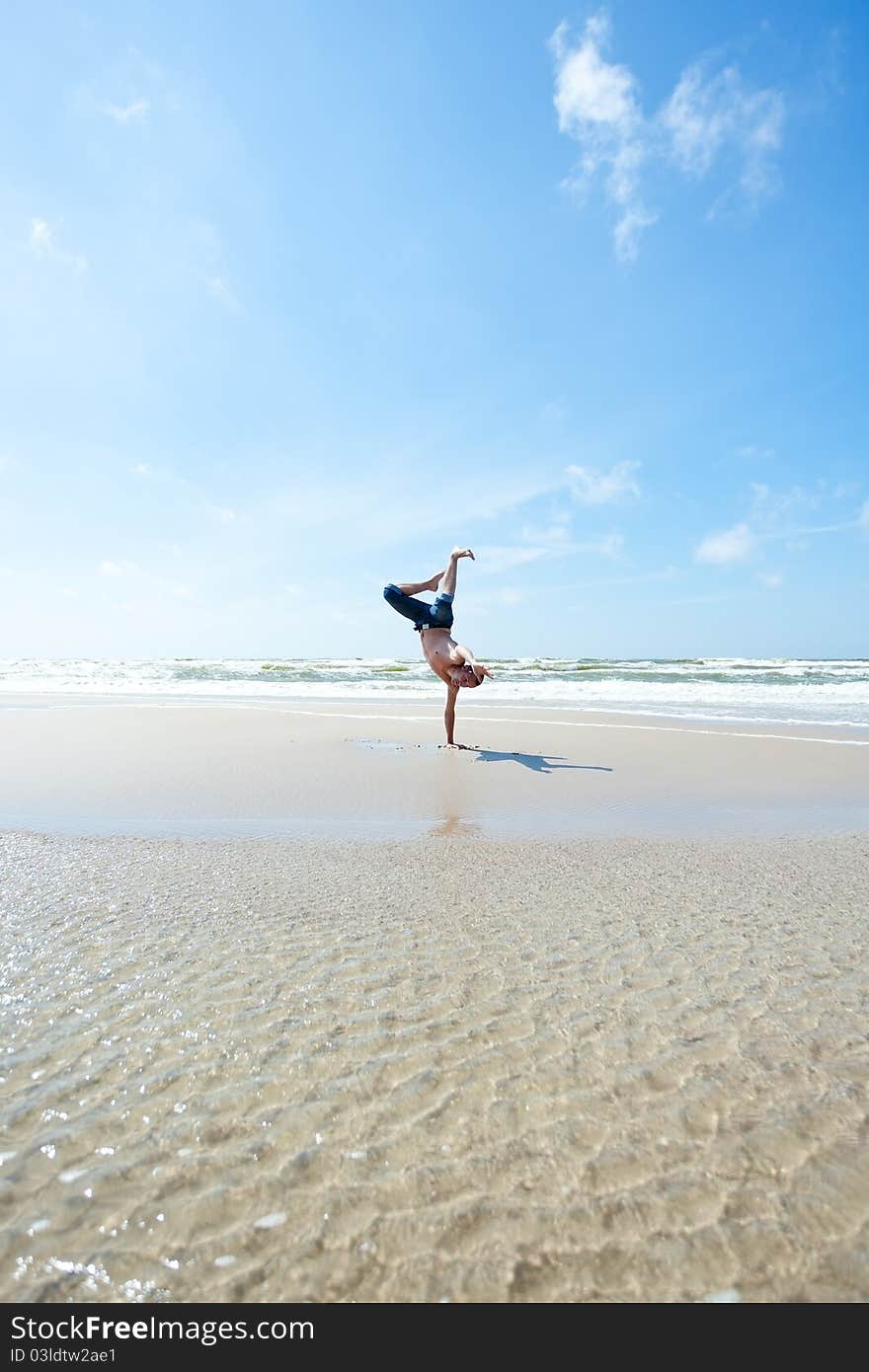 Man on the beach