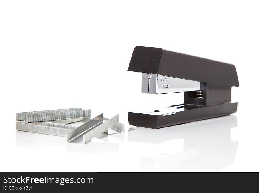 Stapler with staples