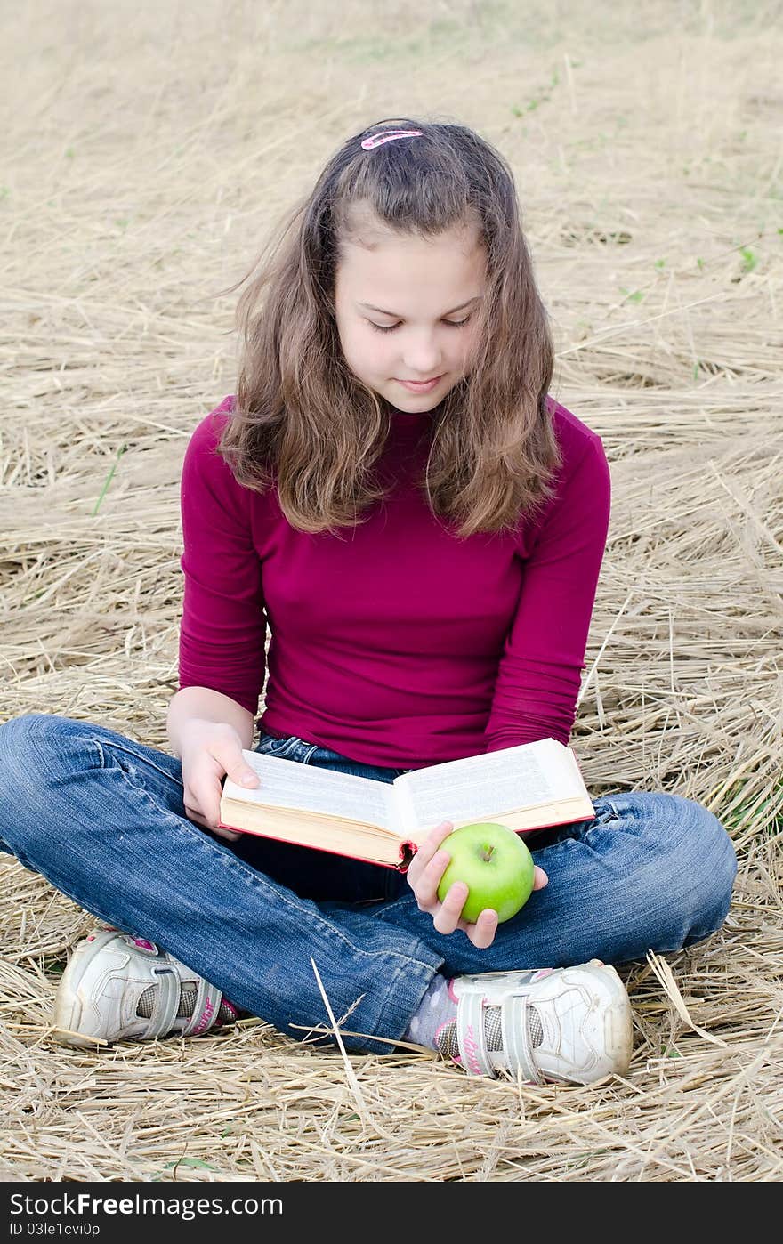 The Girl With An Apple