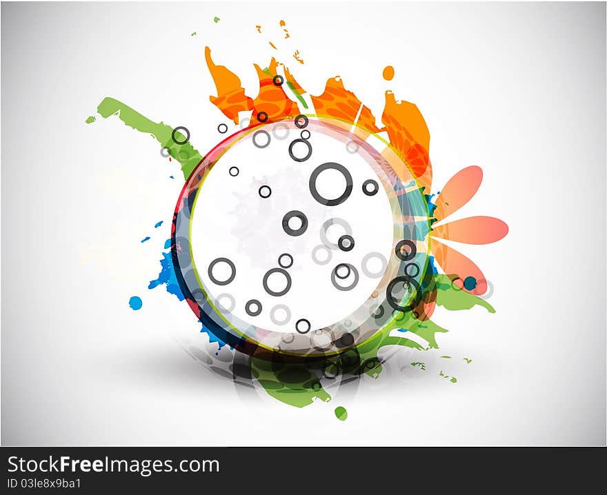 Abstract vector colorful shapes background