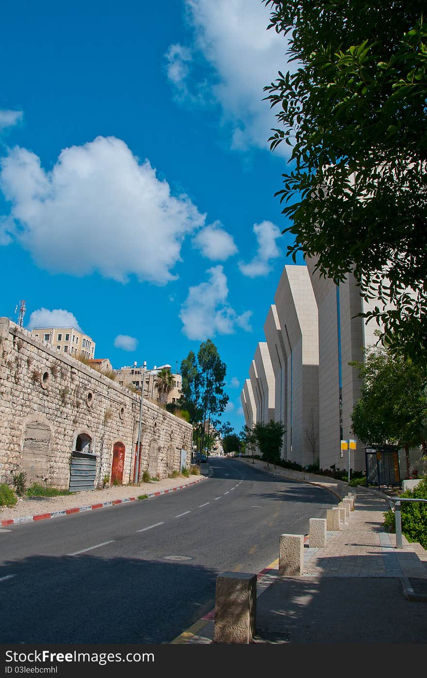 The streets of Haifa