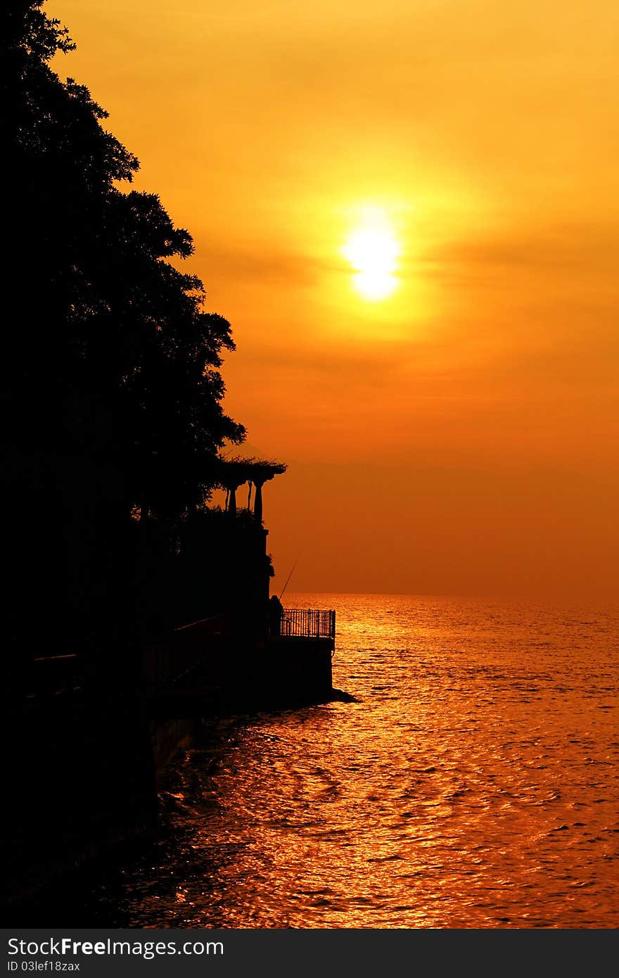 Varenna (Como Lake), walking at sunset