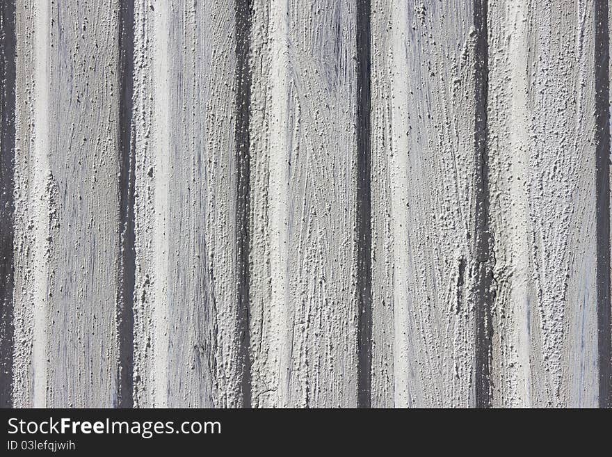 Cement on metal wall