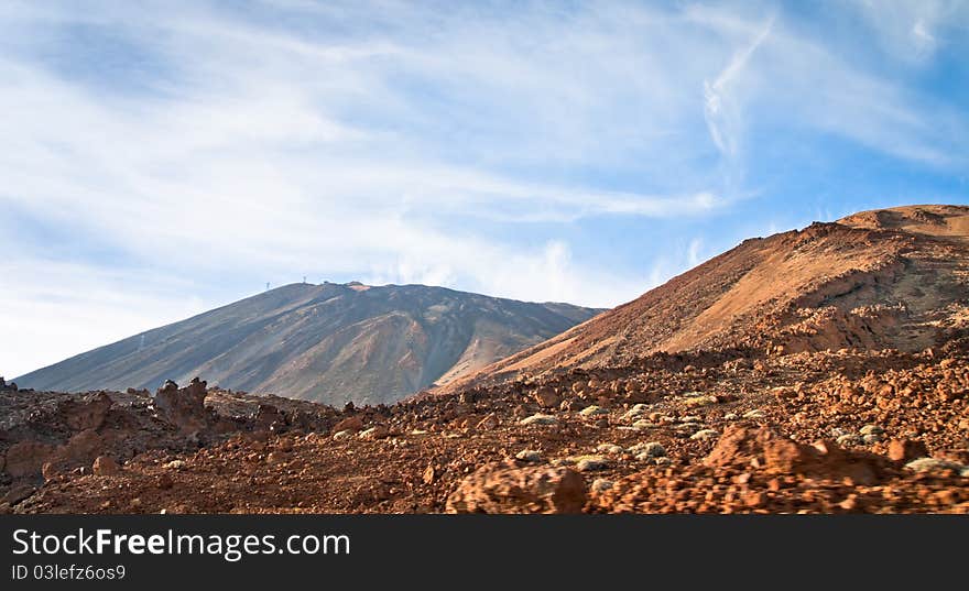 Two mountain in Tenerife, Spain