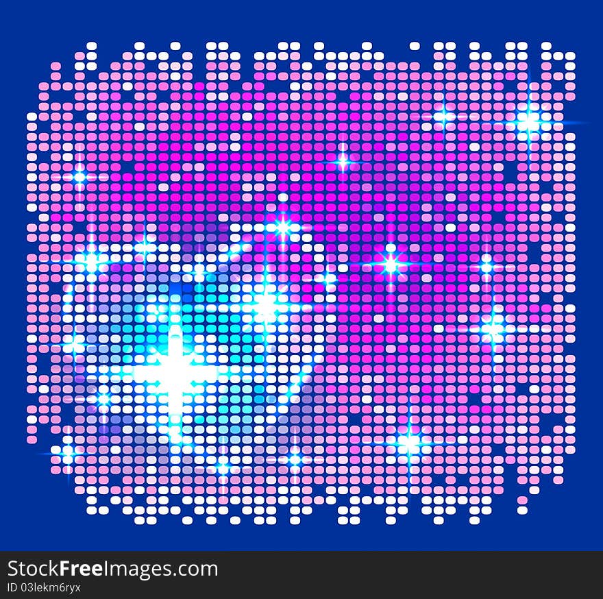 Bright background with heart,mosaic