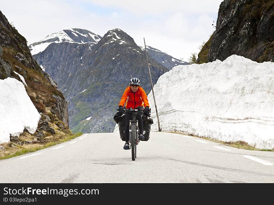 Mountain biker