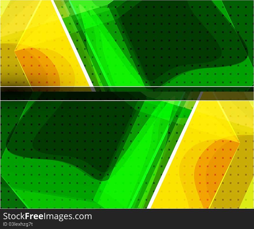 Vector shiny transparent glass cube background