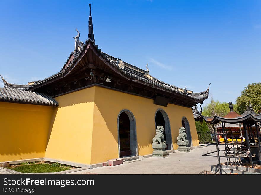 A shot of asian traditional buddhist temple