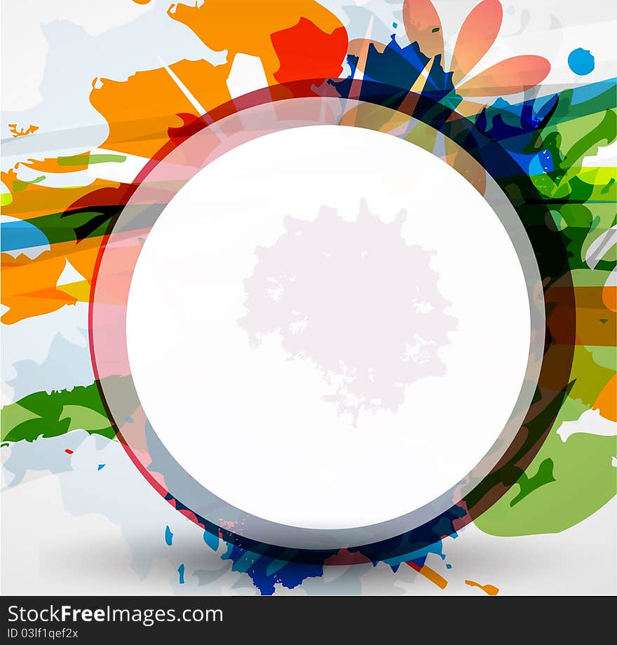 Abstract Vector Colorful Shapes Background