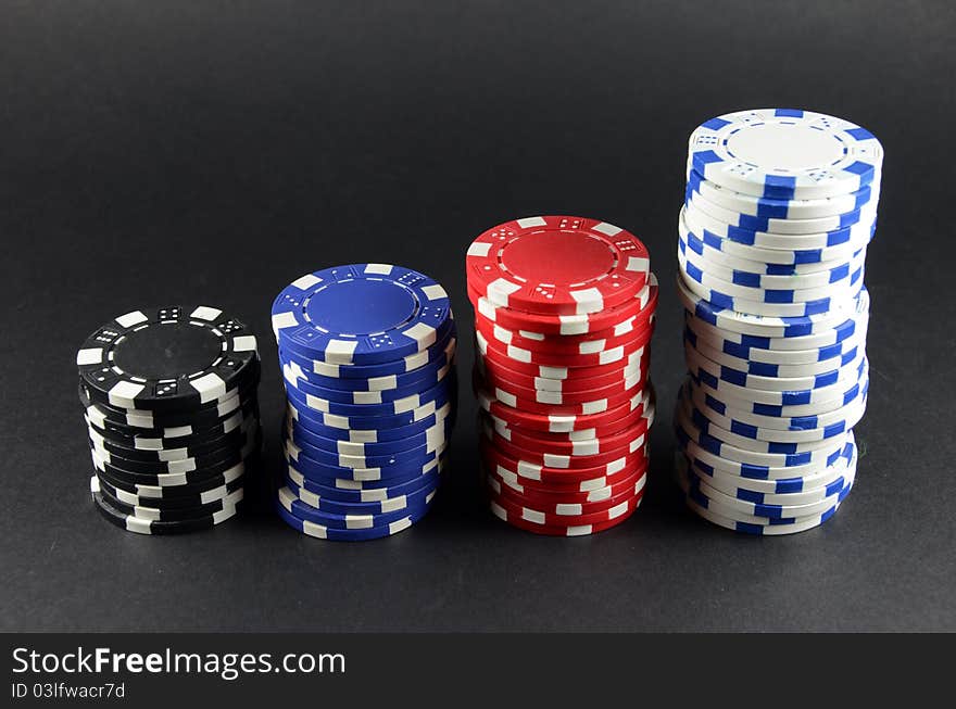 Casino gambling chips