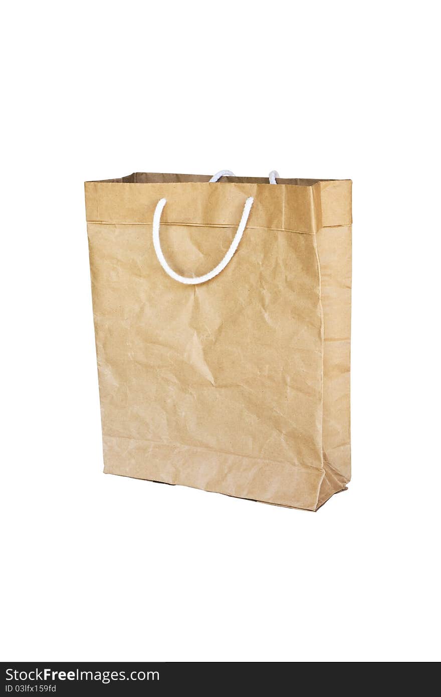 Brown Crumpled paper Bag