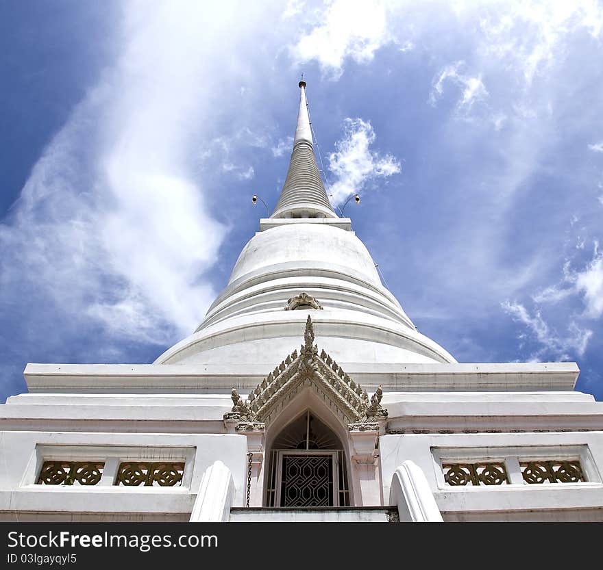 White Pagoda from Pathumwanaram temple in bangkok.