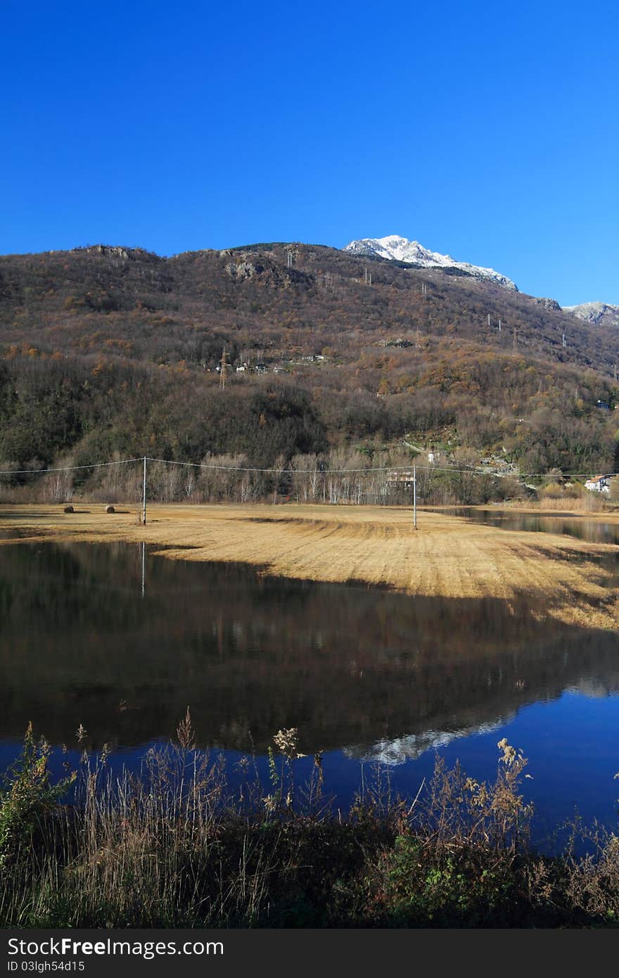 Pian di Spagna oasis in Italy (Lombardia)