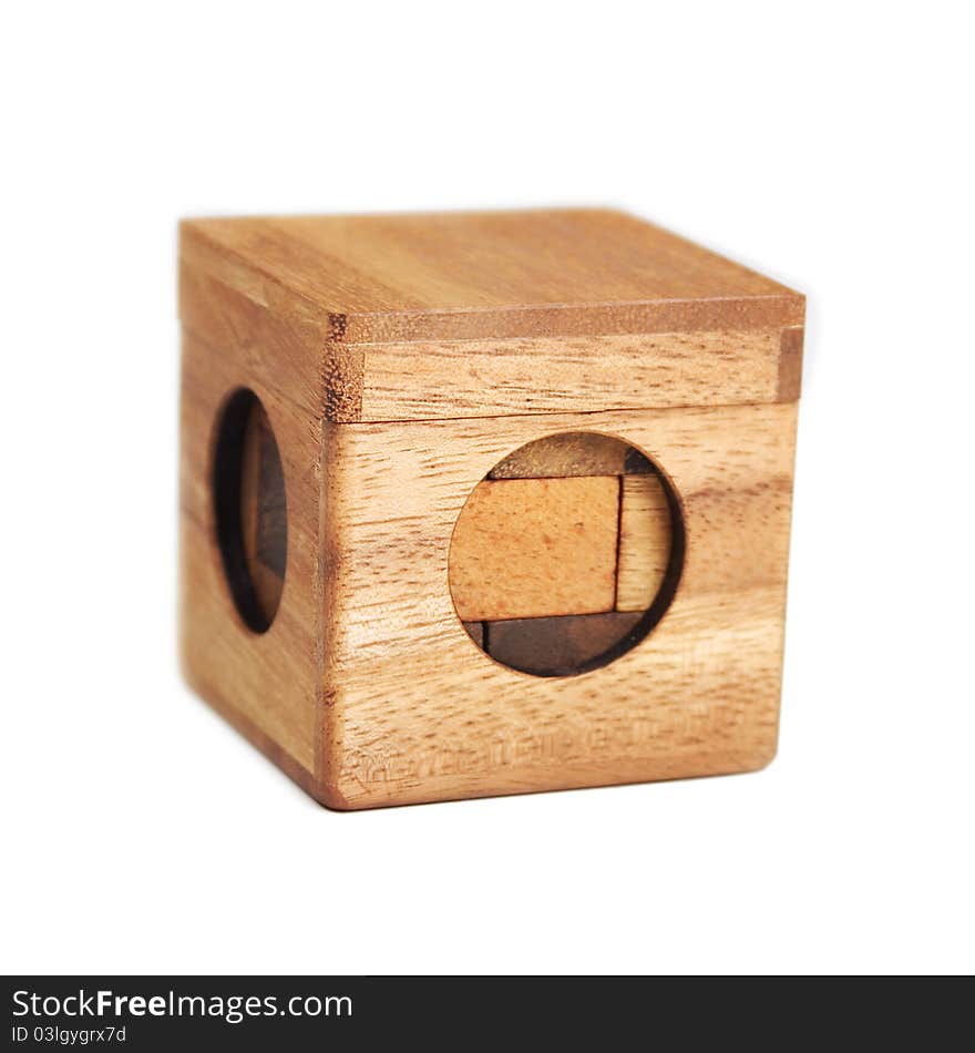 Wooden cube puzzle