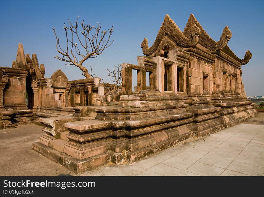 Ancient city in Ayutthaya Thailand