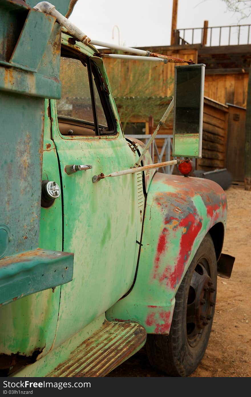 Rusty Old Truck with patches of paint