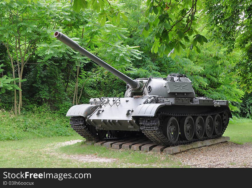 Old tank in front of Monostor fortress - Hungary