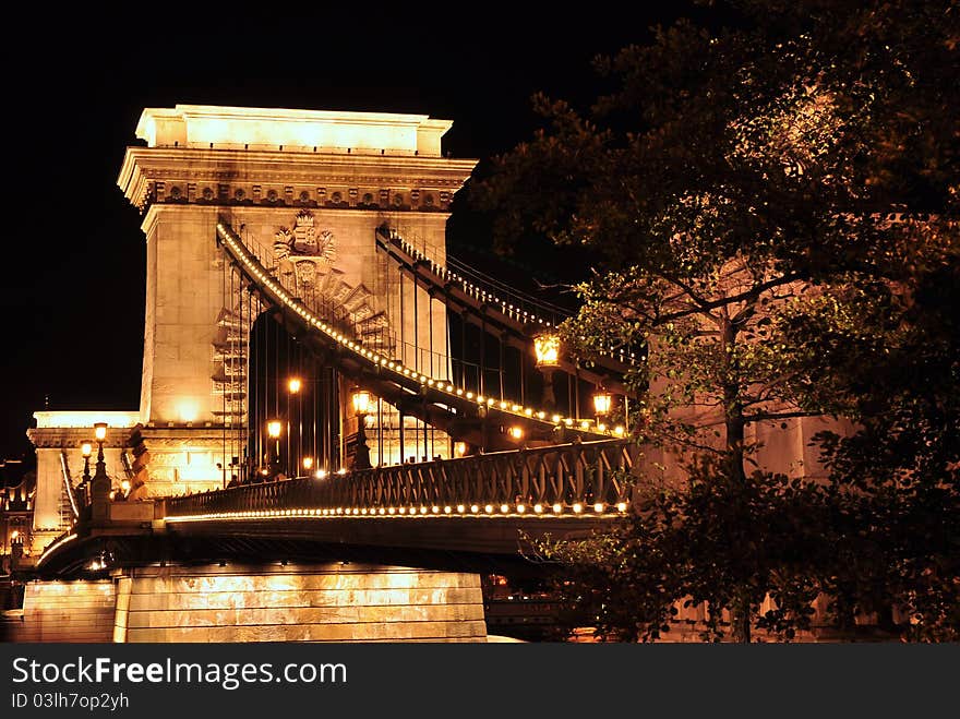 Budapest in night