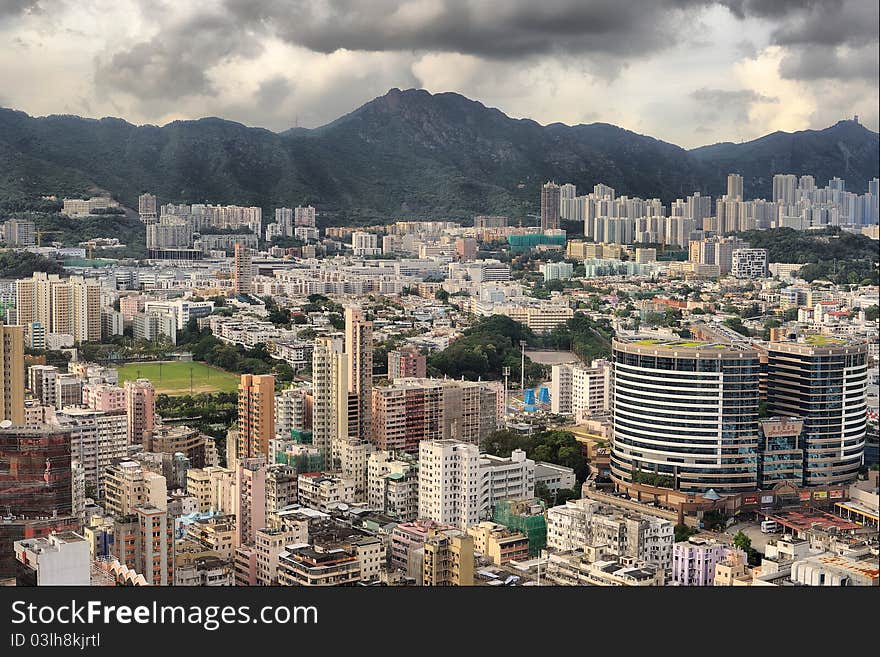 A part of kowloon , living below the Lion Rock.