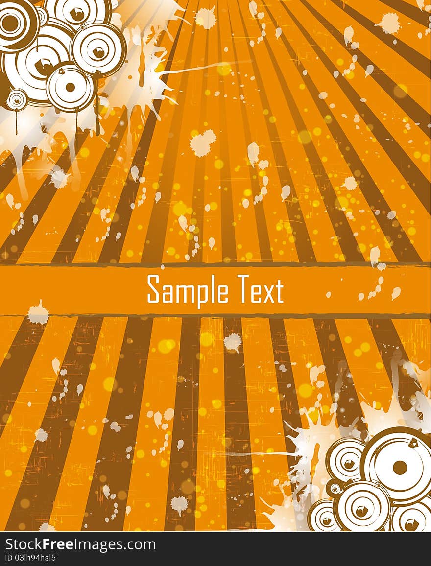 Vector light orange with place for text