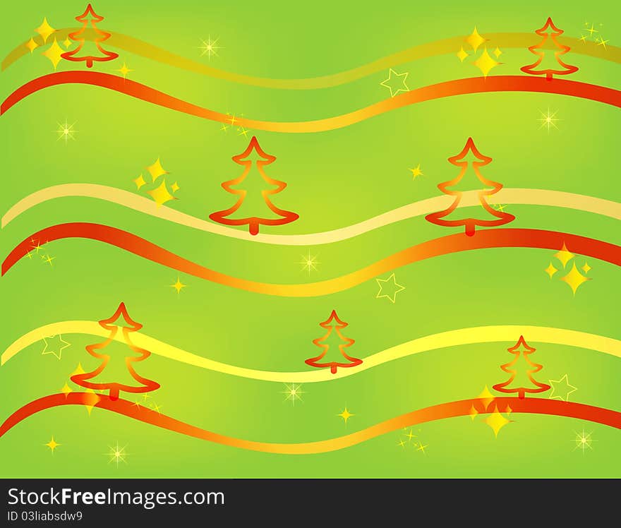 Christmas Card Gift Background  Illustration