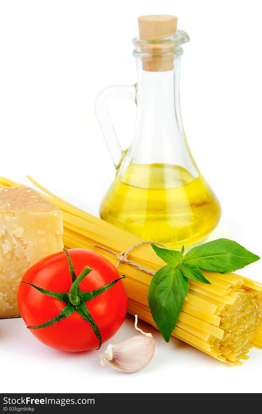 Close up of basic ingredients in italian cousine. Close up of basic ingredients in italian cousine