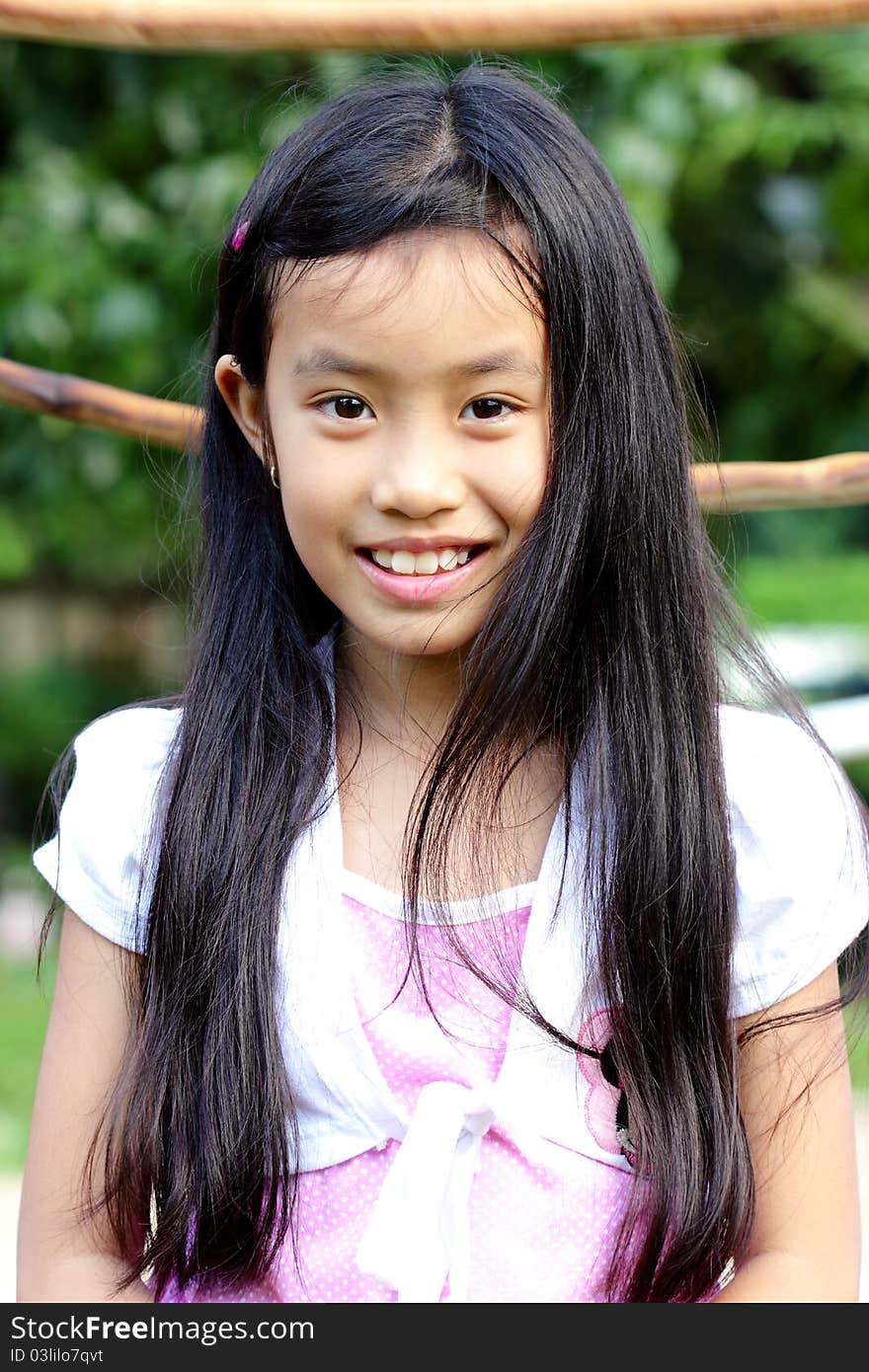 Closeup Portrait Of Cute Young