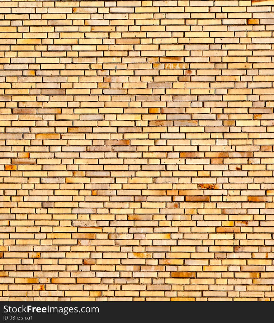 Beige Yellow Brick Wall