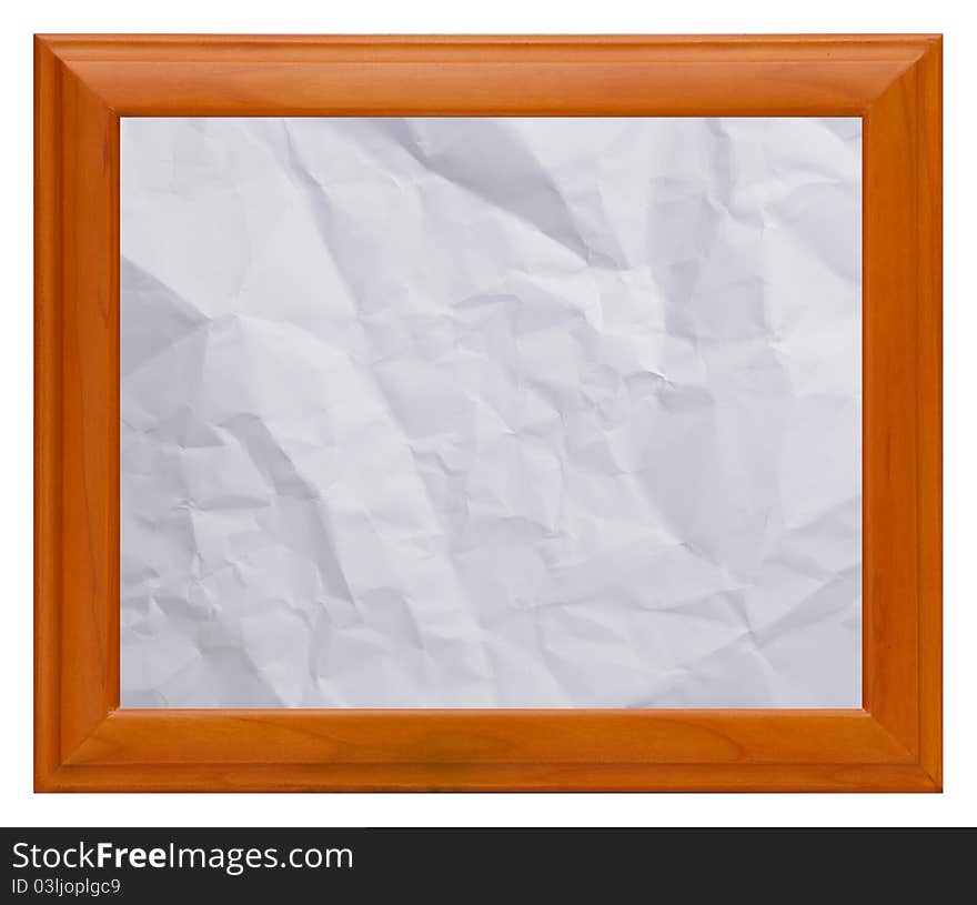 Isolate Wooden frame as background