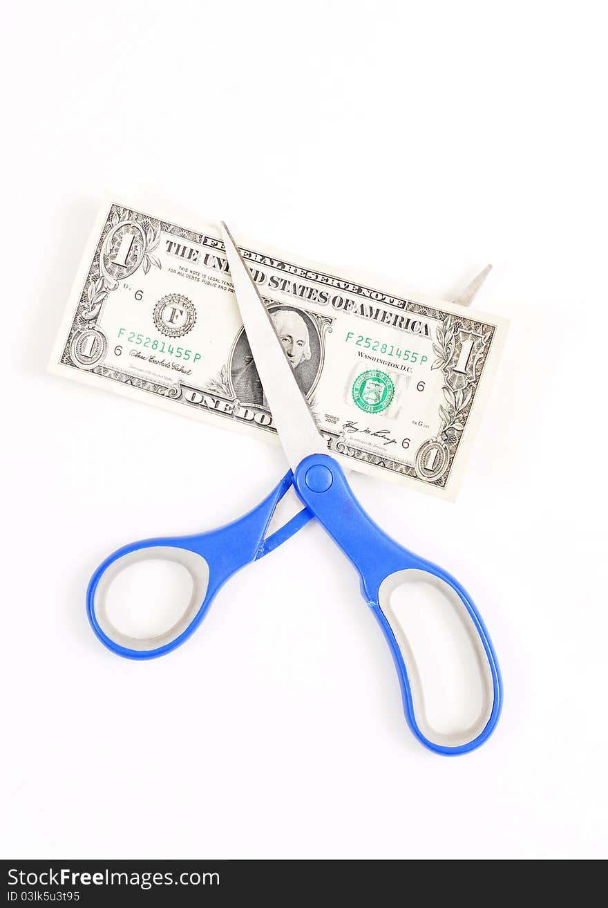 Cutting a Dollar Bill With Scissors