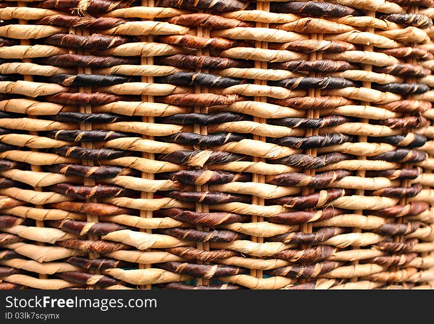 Texture wicker basket wood close-up material broun. Texture wicker basket wood close-up material broun