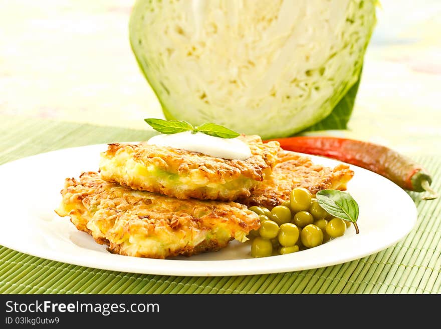 Cabbage pancakes