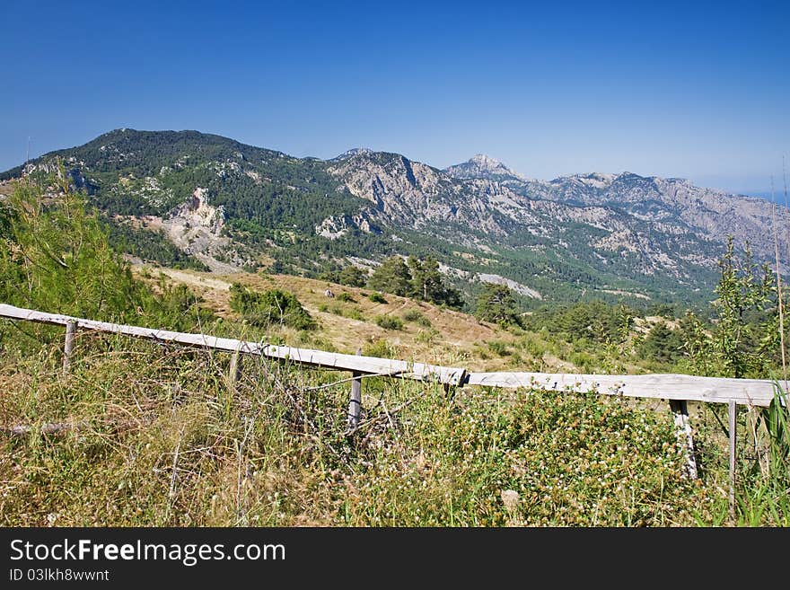 Mountains in nature park near kemer, antalya, turkey. Mountains in nature park near kemer, antalya, turkey