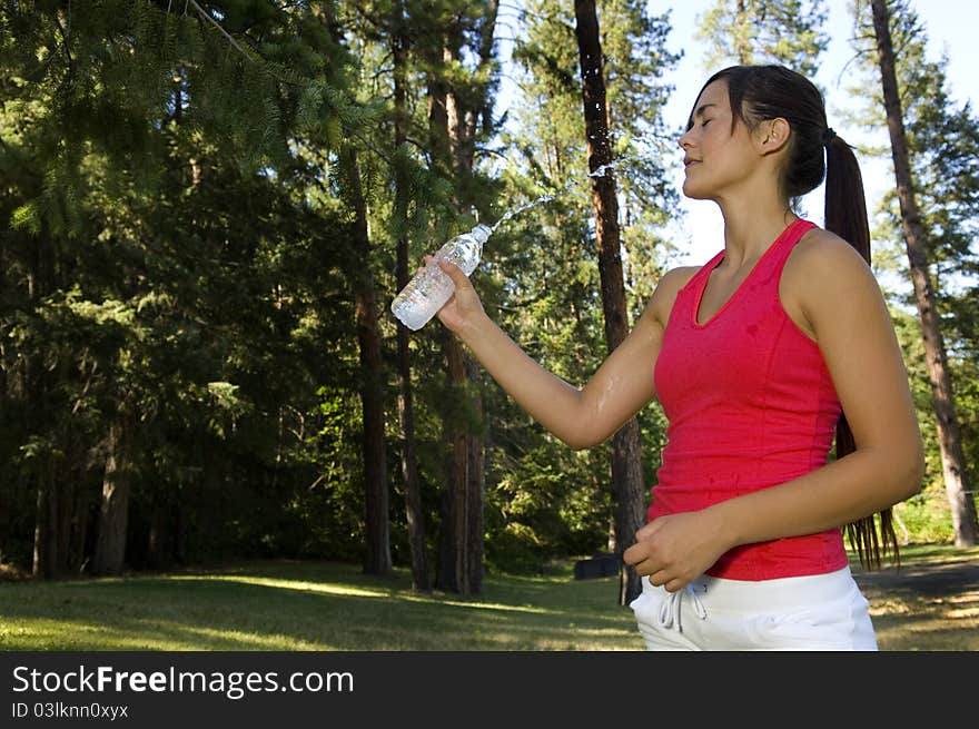 Young woman runner